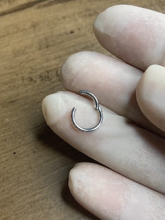 Piercing hélix/ Titânio natural/ 6mm/ 8mm - loja online