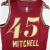 Regata NBA Cleveland Mitchell 45 na internet