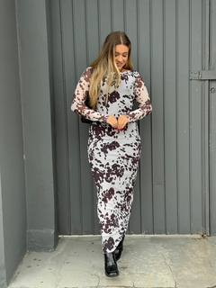 VESTIDO TULE COW PRINT