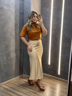 Saia Midi Acetinada - comprar online
