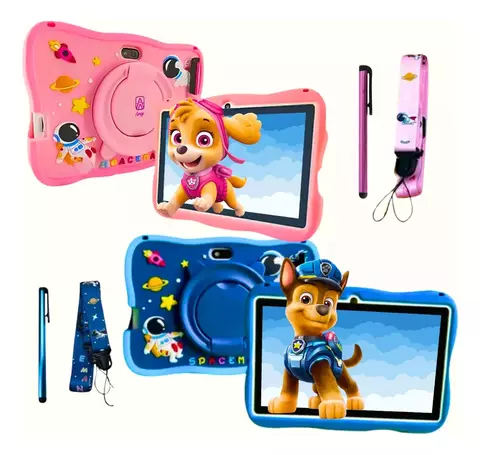 Tablet Infantil A16 Com Capa De 7 Polegadas 64 Gb E 4 Gb De Ram Android Parental Control Wifi Gps Kids Space