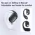Fone de ouvido com - Bluetooth com microfone, condução óssea.