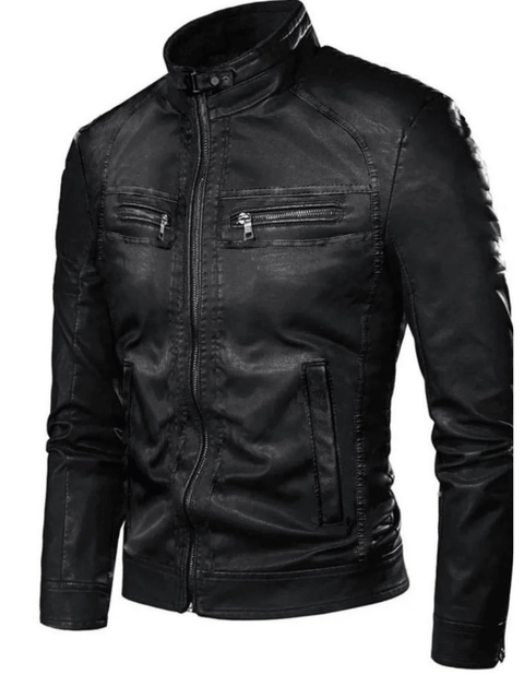 Jaqueta De Couro Masculina - Moda Luxo Moderna - Corta Vento Slim - Fit Oferta.