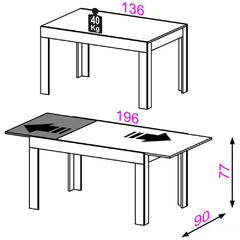 Mesa Dalla Costa TM38 Nobre - comprar online