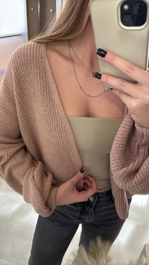 CARDIGAN ROSA BALLET