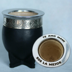 Mate Imperialito calabaza Abstracta negro Personalizado - comprar online