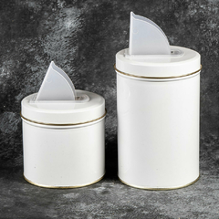 Kit Latas Yerbera y Azucarera Blancas - comprar online