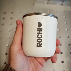 Mate Acero Blanco Personalizado - comprar online