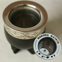 Mate Imperial acero Guarda Pampa negro Personalizado - comprar online