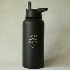 Botella Deportiva 960 ml negra Personalizada - comprar online