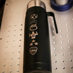 Termo media manija 1 litro Negro Personalizado en internet