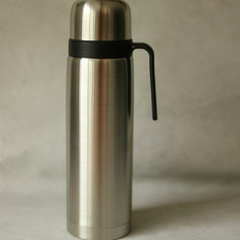 Termo media manija 1 litro Plateado Personalizado - Materazzi Mates