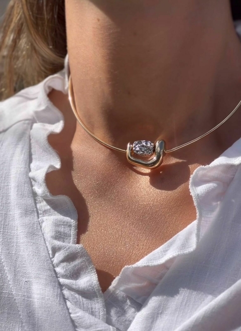 Choker Pedra Drusa - comprar online
