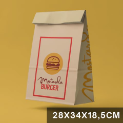 SACO KRAFT PARDO (LUNCH BAG PERSONALIZADA) - comprar online