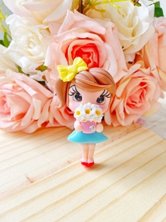 Aplique Menina com saquinho de pipoca - modelo 2 - comprar online
