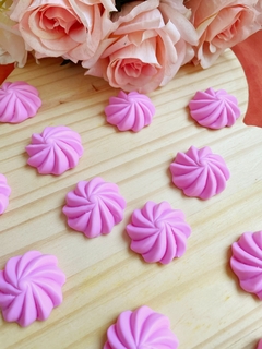 Aplique para laços em biscuit - Suspiro Rosa- 2und na internet