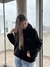 BUZO ZIP SHERPA NEGRO - comprar online
