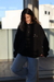 BUZO ZIP SHERPA NEGRO - tienda online
