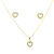 Conjunto Coração com Microzircônias - comprar online