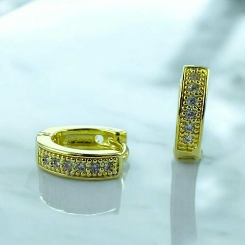 Brinco Argola Cravejado P