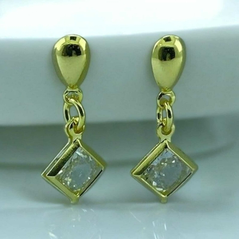 Brinco Pendurado com Cristal