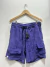 Bermuda Cargo Veludo Devorê Purple - loja online