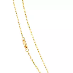 Corrente Malha Cadeado Banhada a Ouro 18K 50cm  - comprar online