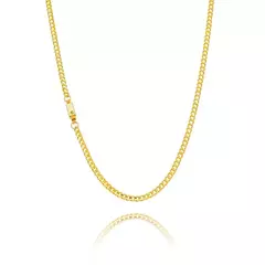 Corrente Malha Grumet Banhada a Ouro 18K 50cm