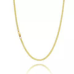 Corrente Malha Grumet Banhada a Ouro 18K 70cm na internet
