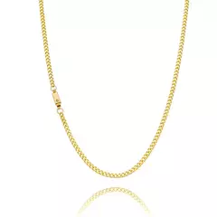 Corrente Malha Grumet Banhada a Ouro 18K 50cm