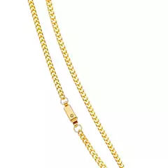 Corrente Malha Grumet Banhada a Ouro 18K 70cm - comprar online
