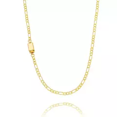 Corrente 3X1 3mm Banhada a Ouro 18K 60cm na internet