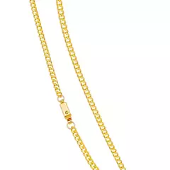 Corrente Malha Grumet Banhada a Ouro 18K 50cm - comprar online