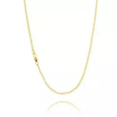 Kit Corrente e Pulseira 21cm Piastrini 2.1mm Banhado a Ouro 18K - KT0006 na internet