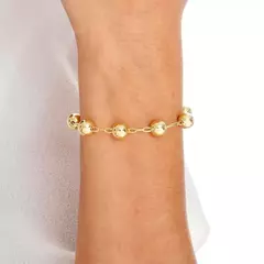 Pulseira Bola 19cm Banhada a Ouro 18K - comprar online