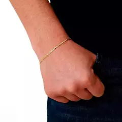 Pulseira Malha Piastrini 21cm Banhada a Ouro 18K - comprar online