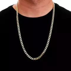 Corrente Malha Grumet Banhada a Ouro 18K 70cm na internet