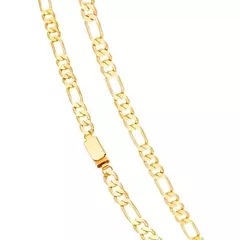 Corrente 3X1 6mm Banhada a Ouro 18K 70cm na internet