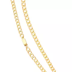 Corrente Malha Grumet Banhada a Ouro 18K 60cm - comprar online