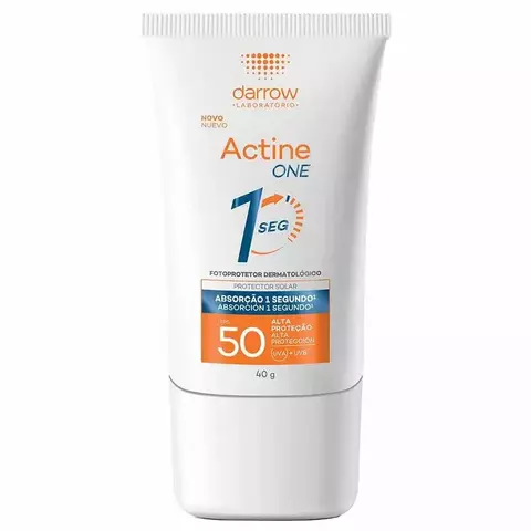 Protetor Solar Facial Sem Cor FPS50 Darrow 40g -Actine One