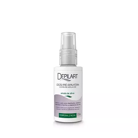 Loção Pré-Depilatória Extrato de Sálvia 120ml - Depilart