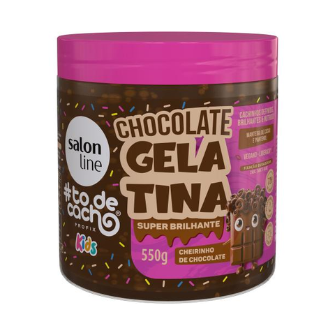 Gelatina Salon Line 550g Chocolate - Salon Line