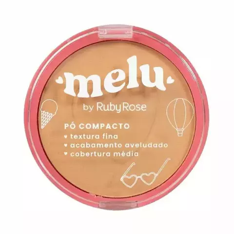 Pó Facial Compacto Melu C10 - Ruby Rose