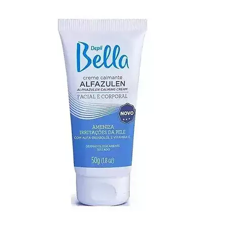 Creme Calmante Facial e Corporal Azuleno 50g - Depil Bella