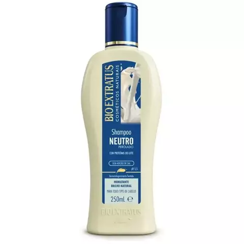 Shampoo Neutro Com Proteínas Do Leite 250ml - Bio Extratus - comprar online