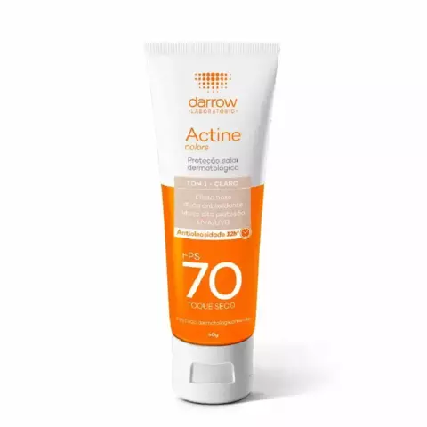 Protetor Solar Facial FPS 70 Tom 1 Claro 40g- Darrow Actine