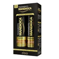 Kit Shampoo + Condicionador 800ml Tratamento Mandioca- Eico - comprar online