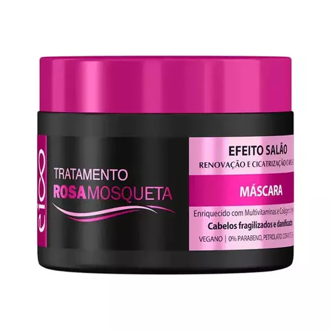 Máscara Capilar Efeito Salão Rosa Mosqueta 270g- Eico