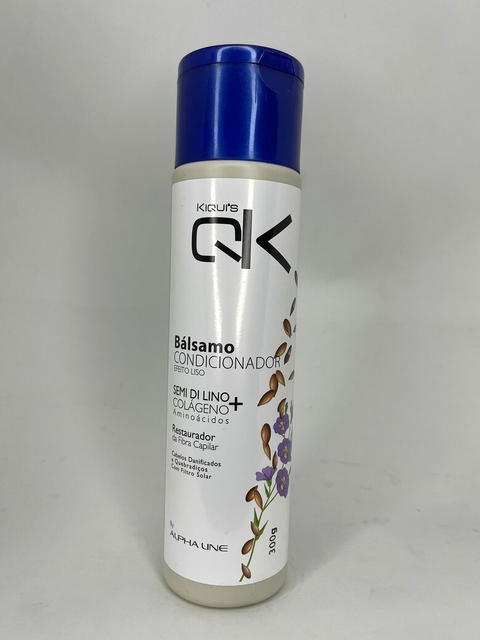 Condicionador Bálsamo Semi Di Lino Efeito Liso Kiqui's 300ml - Alpha Line