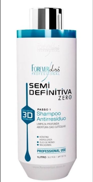Shampoo Dilatador Semi Definitiva Zero 3D 1L - Forever Liss